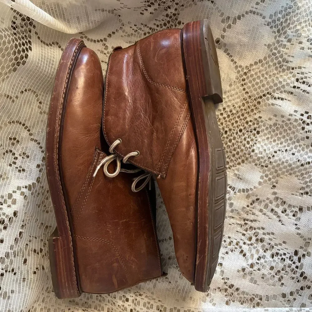 Cole Haan ZeroGrand Men's US 8.5 M Brown Leather Chukka Boots